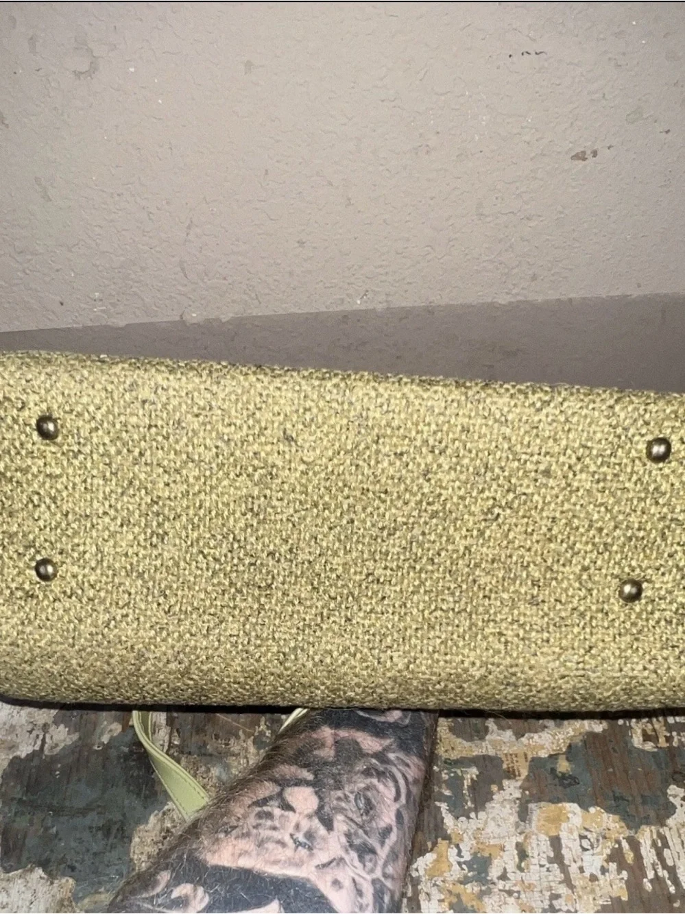 Vintage Stylish Green Woven Top-Handle Women's Bag